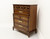 Mid 20th Century Walnut Asian Influenced Chest of Drawers