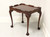 Late 20th Century Solid Flame Mahogany Chippendale Tea Table B