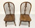 SOLD - ETHAN ALLEN Royal Charter Oak Bowback Windsor Dining Side Chairs - Pair B