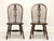 SOLD - ETHAN ALLEN Royal Charter Oak Bowback Windsor Dining Side Chairs - Pair B