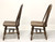 SOLD - ETHAN ALLEN Royal Charter Oak Bowback Windsor Dining Side Chairs - Pair B