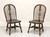 SOLD - ETHAN ALLEN Royal Charter Oak Bowback Windsor Dining Side Chairs - Pair A