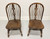 SOLD - ETHAN ALLEN Royal Charter Oak Bowback Windsor Dining Side Chairs - Pair A