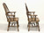 SOLD - ETHAN ALLEN Royal Charter Oak Bowback Windsor Dining Armchairs - Pair