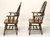 SOLD - ETHAN ALLEN Royal Charter Oak Bowback Windsor Dining Armchairs - Pair