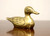 SOLD - Brass Ducks Swimming Shelf Accents - Pair