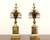 SOLD - Solid Brass Open Pine Cone Mantle Ends / Shelf Accents - Pair