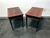 SOLD - HEKMAN Copley Place Federal Style Inlaid Flame Mahogany Tea Tables - Pair