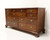 SOLD -  CRAFTIQUE Solid Mahogany Chippendale Ten-Drawer Triple Dresser w/ Ogee Feet