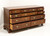 SOLD -  CRAFTIQUE Solid Mahogany Chippendale Ten-Drawer Triple Dresser w/ Ogee Feet