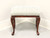SOLD - Late 20th Century Mahogany Queen Anne Upholstered Bench Footstool - B