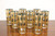 CULVER Mid 20th Century Vintage "Pisa" Crackled 22k Gold Highball Glasses - Set of 8