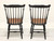 SOLD - HITCHCOCK Mid 20th Century Stenciled Windsor Dining Side Chairs - Pair A