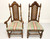 SOLD - Mid 20th Century Walnut Spanish Baroque Style Dining Chairs - Set of 6