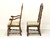 Mid 20th Century Walnut Spanish Baroque Style Dining Chairs - Set of 6