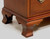 SOLD - CRAFTIQUE Solid Mahogany Chippendale Three-Drawer Nightstands w/ Ogee Feet - Pair