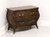 SOLD - HENREDON Folio 10 Walnut French Country Style Low Bombe Chest