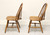 SOLD - HALE Mid 20th Century Solid Oak Windsor Dining Side Chairs - Pair A