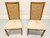 SOLD - DREXEL Accolade Campaign Style Dining Side Chairs - Pair B