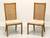 SOLD - DREXEL Accolade Campaign Style Dining Side Chairs - Pair A