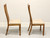 SOLD - DREXEL Accolade Campaign Style Dining Side Chairs - Pair A