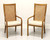 SOLD - DREXEL Accolade Campaign Style Dining Armchairs - Pair