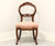 SOLD - Early 20th Century Walnut Victorian Balloon Back Side Chair