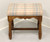 SOLD - ETHAN ALLEN Oak Country Cottage Style Bench Footstool - B