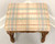 ETHAN ALLEN Oak Country Cottage Style Bench Footstool - A