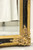 Large Traditional Style Gold & Black Crackle Beveled Wall Mirror