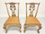 Late 20th Century Carved Chippendale Dining Side Chairs - Pair