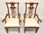 SOLD - HARDEN Solid Cherry Chippendale Style Straight Leg Dining Armchairs - Pair