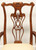 SOLD - HARDEN Solid Cherry Chippendale Style Straight Leg Dining Armchairs - Pair