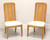 BERNHARDT Caned Burl Maple Contemporary Dining Side Chair - Pair A