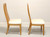 BERNHARDT Caned Burl Maple Contemporary Dining Side Chair - Pair A