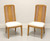 BERNHARDT Caned Burl Maple Contemporary Dining Side Chair - Pair B