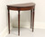 SOLD - PAINE FURNITURE Mahogany Sheraton Style Demilune Console Table