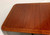 SOLD - HICKORY CHAIR Banded Mahogany & Satinwood Double Pedestal Dining Table