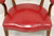SOLD - HICKORY CHAIR Mid 20th Century Red Faux Leather Library / Office Chair - B