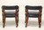 SOLD - GORDON'S Late 20th Century Leather Game Chairs on Casters - Pair A