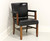 GREGSON Mid 20th Century Black Vinyl Office Chair