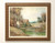 Original Acrylic on Canvas Painting - Watermill Scene - Signed L. Bauer