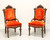 SOLD - Antique Late 19th Century Walnut Victorian Parlor Chairs - Pair