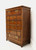 SOLD - THOMASVILLE Mystique Walnut Parquetry Asian Influenced Chest of Drawers