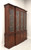 SOLD - Late 20th Century Flame Mahogany Chippendale Breakfront China Cabinet