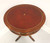 SOLD - GORDON'S Late 20th Century Mahogany & Leather Drum Side Table