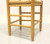 Mid 20th Century Oak Ladder Back Side Chairs with Rush Seats - Pair B