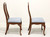 SOLD - Late 20th Century Cherry Queen Anne Style Dining Side Chairs - Pair B