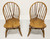 SOLD - HABERSHAM Pine Windsor Dining Side Chairs - Pair B