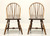 SOLD - HABERSHAM Pine Windsor Dining Side Chairs - Pair A